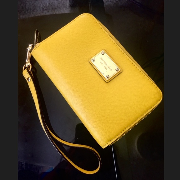 Michael Kors Wristlet- Yellow