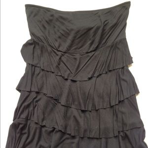 Express black strapless top