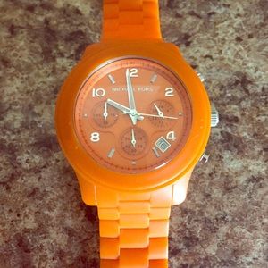 Authentic Orange jelly Michael Kors watch