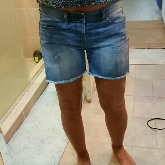 Roxy denim distressed shorts