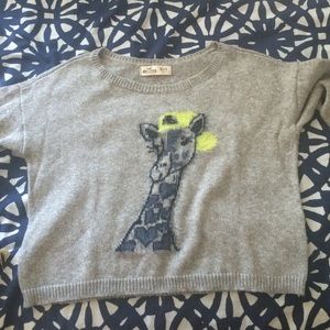 Long sleeve cropped sweater