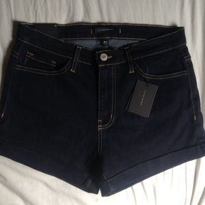 Dark denim colored shorts