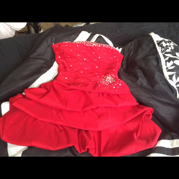 Red homecoming dress