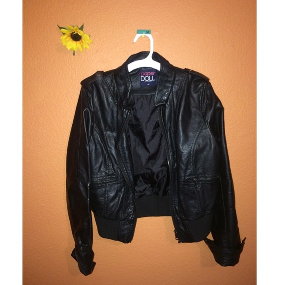 Paper Doll Faux Leather Jacket