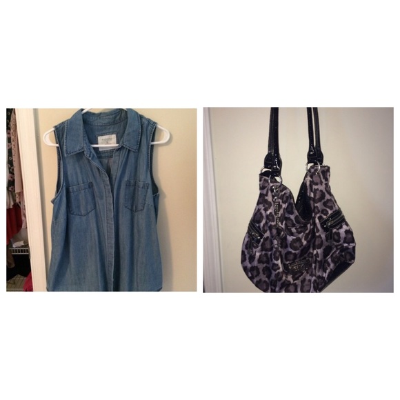 Jean tank top & purse