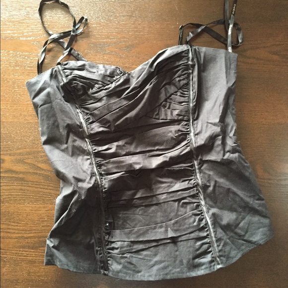 2B Bebe size M black corset tube top. size 6-8