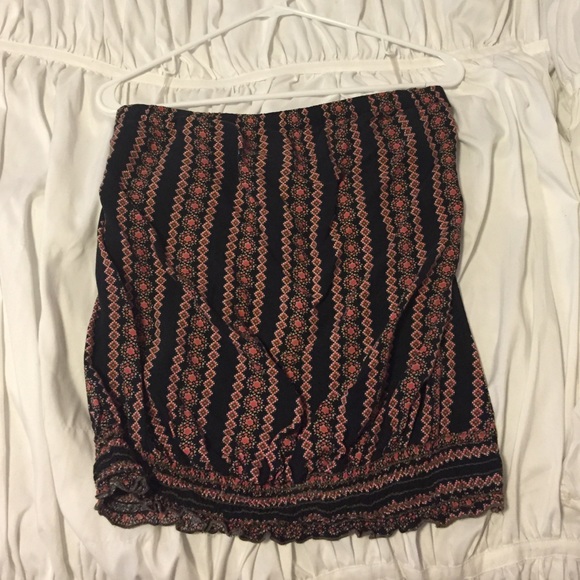 Strapless top