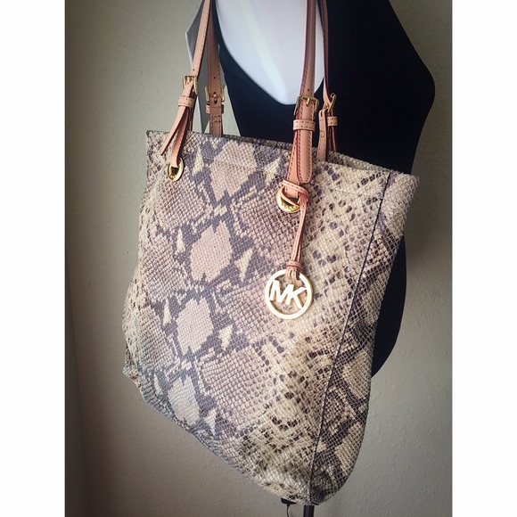 Michael Kors printed Python tote bag