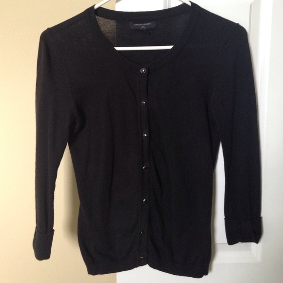 🔴SOLD!🔴 Banana Republic Cardigan - Black XXS