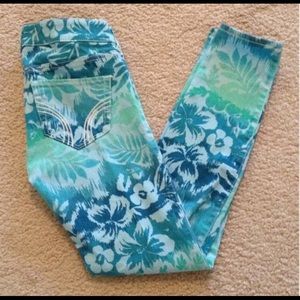 Floral Hollister Jeans