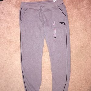 NWT PINK Victoria's Secret Collegiate Sweat Pants