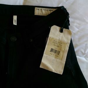 Rag & Bone Coated Black Denim