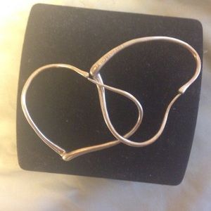 Tiff &co heart earrings