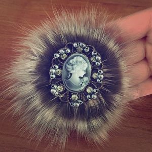 Fur brooch