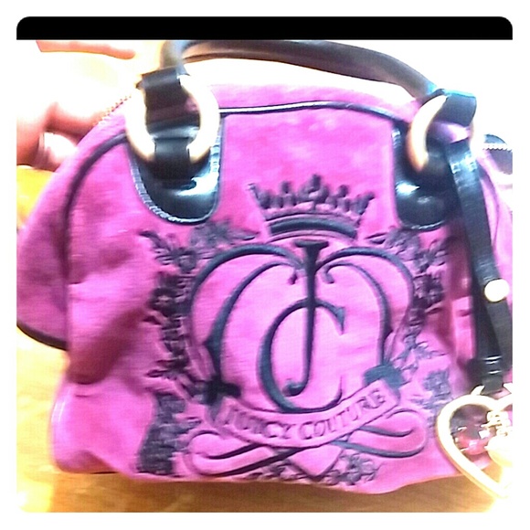 Purple and black Juicy couture purse