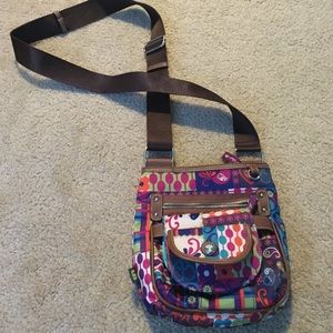 Patterned Purse with Detachable  Wallet