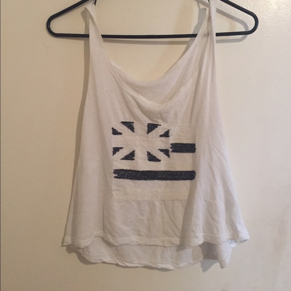 Brandy Melville tank American/UK flag worn once