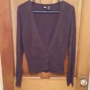 Brown Button Up Cardigan