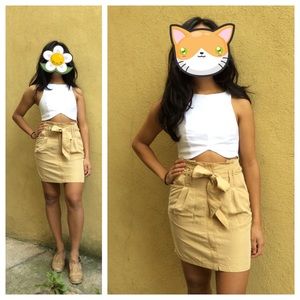 Urban Outfitters Paper Bag Tan Skirt