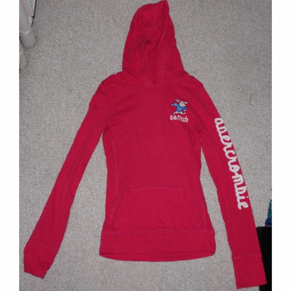 hot pink abercrombie and fitch hoodie