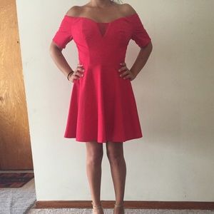 Cherry red dress