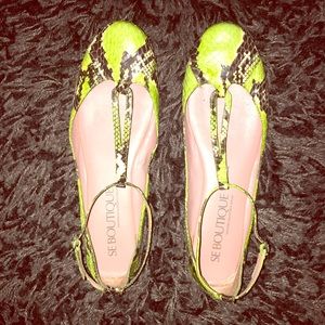 Sam Edelman Design Boutique Snake Print Flats