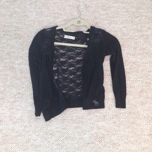 Abercrombie navy lace back cardigan