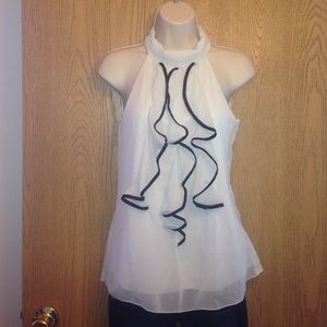 Ruffley Sleeveless Dress Blouse