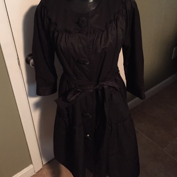 Black swing coat