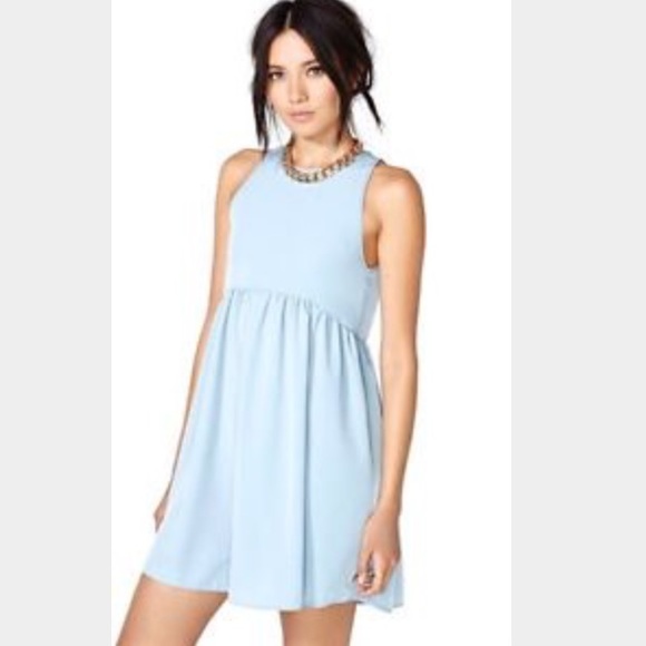 pale blue baby doll dress