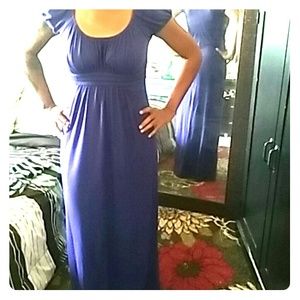 Purple maxi dress