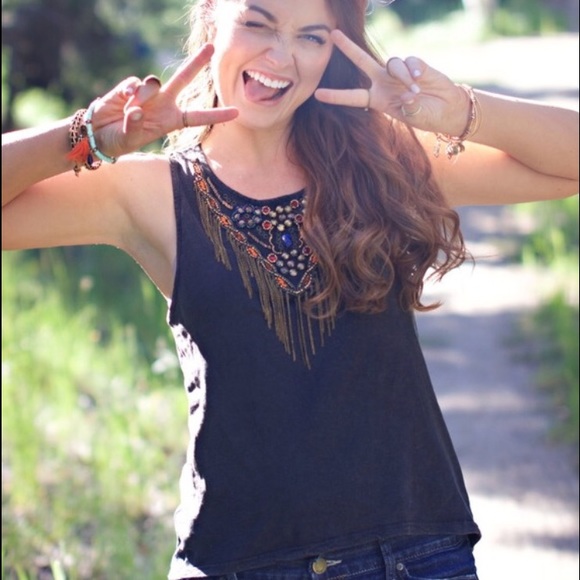 Anthropologie detailed tank
