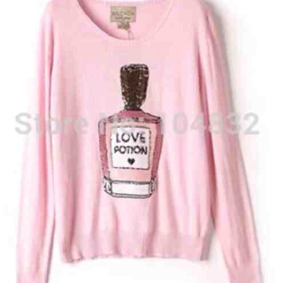 Potion number 9 pink sweater