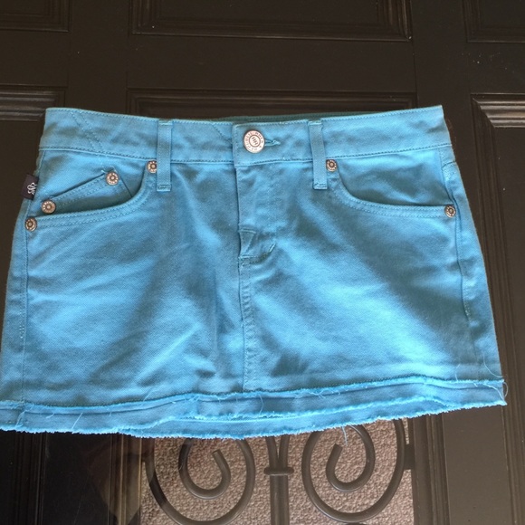 Rock & Republic Turquoise Denim skirt
