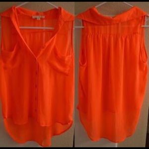 Neon Orange Lush Top