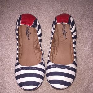 Lucky Brand striped flats.