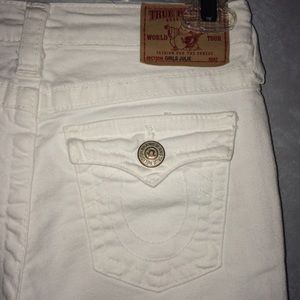 Girls True Religion Julie white jeans