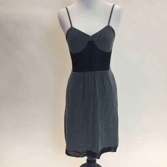 Gray Silk Dress