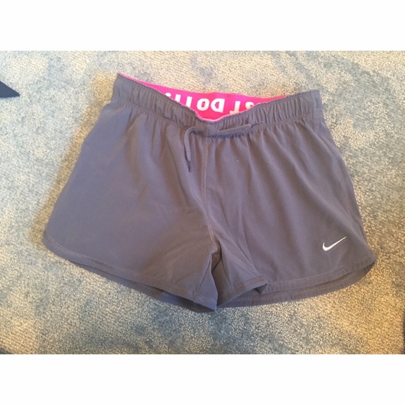 Nike pink and grey tennis shorts