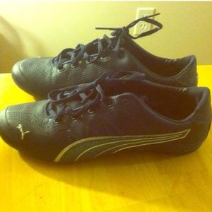 Blue Puma shoes