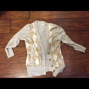 Argyle 3/4 sweater Banana Republic size Small