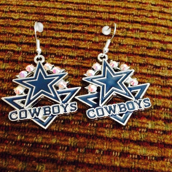 Dallas Cowboy earrings.