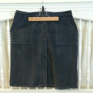 Corduroy Gray Skirt