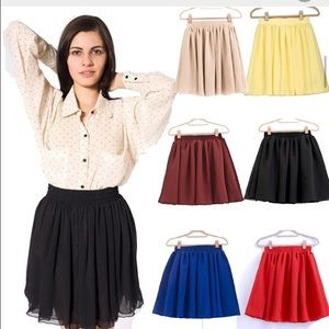 American Apparel chiffon skirt