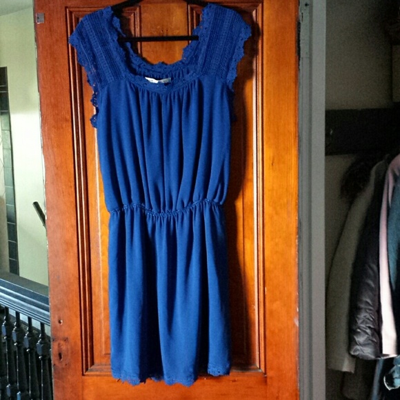 Max Studio colbolt blue dress