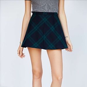 Silence & Noise Plaid Skirt