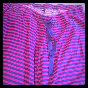 Pink & purple striped Pajama bottoms