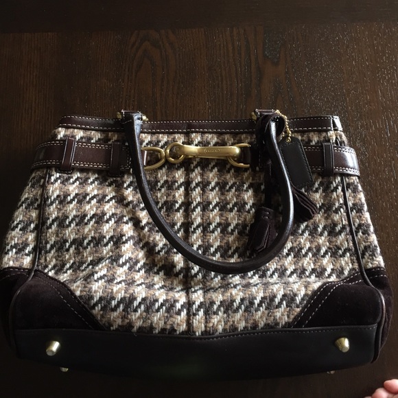 Patterned coach purse