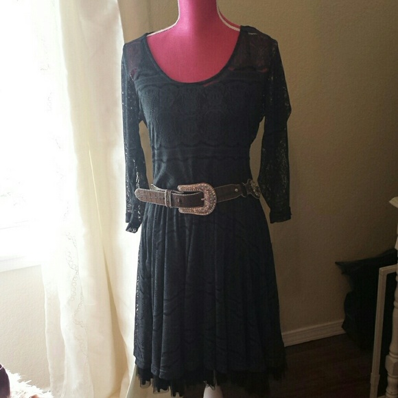 Gorgeous 'Stetson' Gray Lace Western Dress
