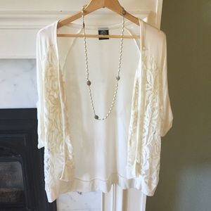 Lovely lace cream cardigan.